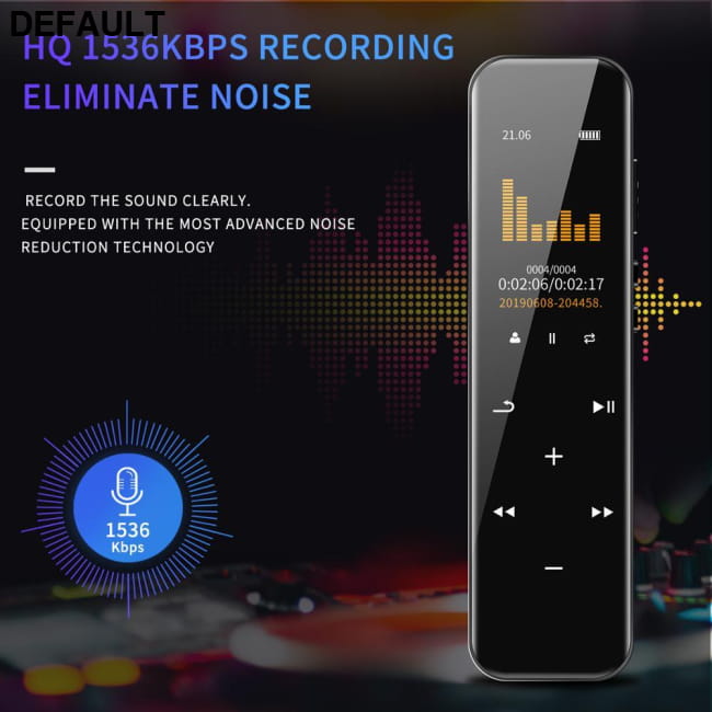 V93 Digital Voice Recorder 32GB Stereo HD decorate root 16GB / Black Recorders