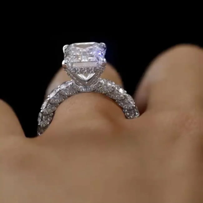 Valuable Lab Diamond Ring 925 Sterling Silver Party Wedding Rings