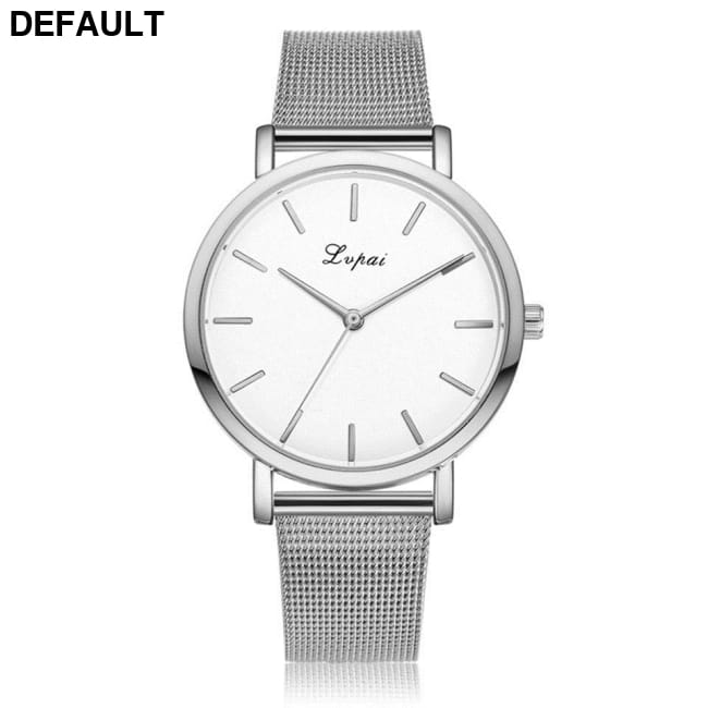 Vansvar fashion brand silver and gold mesh band creative D Women Watches
