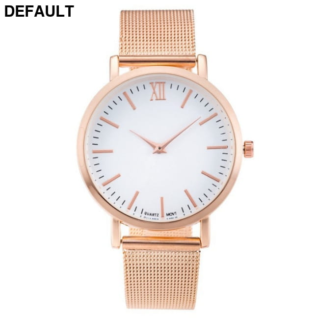 Vansvar fashion brand silver and gold mesh band creative Rose C Women Watches
