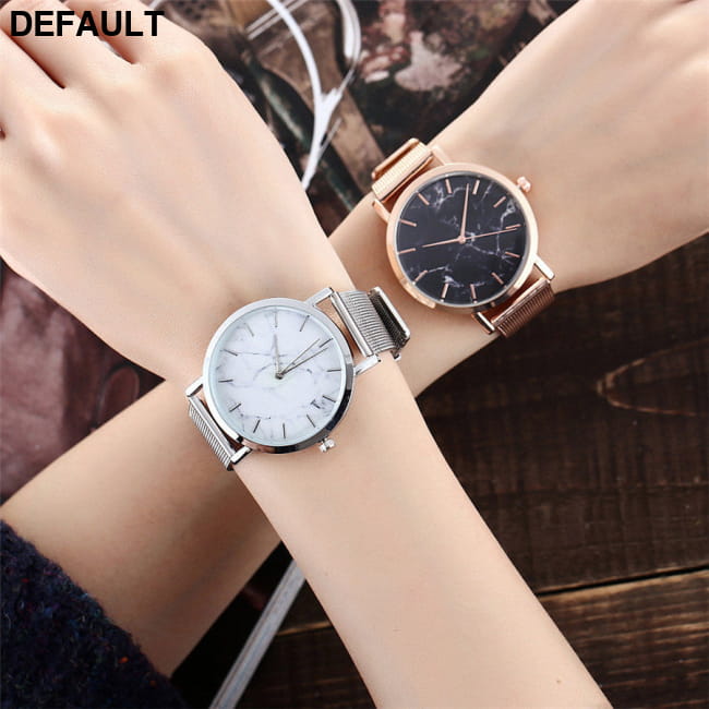 Vansvar fashion brand silver and gold mesh band creative Women Watches