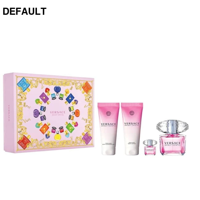 Versace Bright Crystal EDT Spray For Women 4 PC Set V 3.4 oz/BL oz/BSG oz/BeautyCase / US Perfume Eaux De Toilette