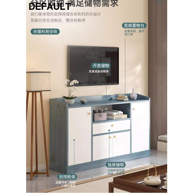 Vertical Storage Tv Stand Modern Handles Shelf White Home Stands Entertainment Centers &