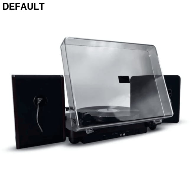 Victor Lincoln Record Player with Stereo Speakers Black / US Home Theater Systems Turntables & Players