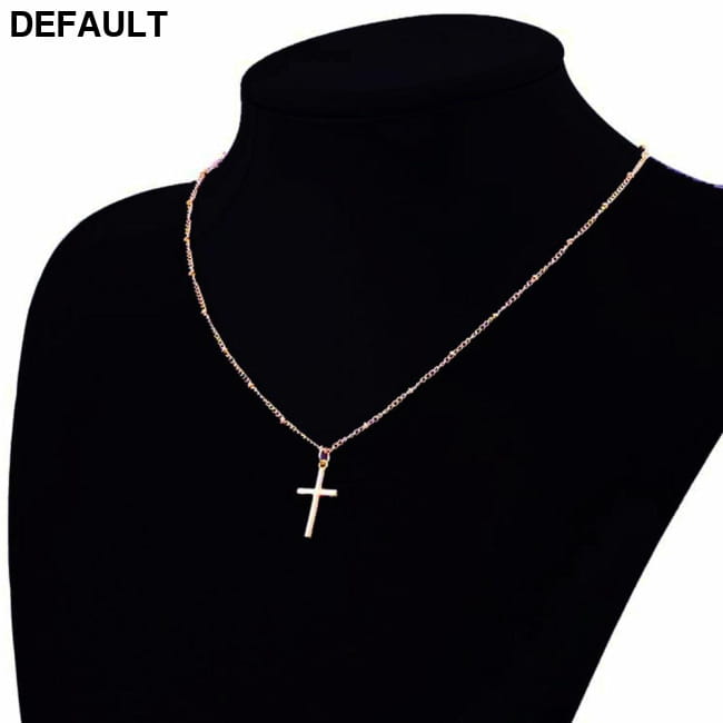 Vienkim Summer Gold Chain Cross Necklace Small Sterling Silver Necklaces