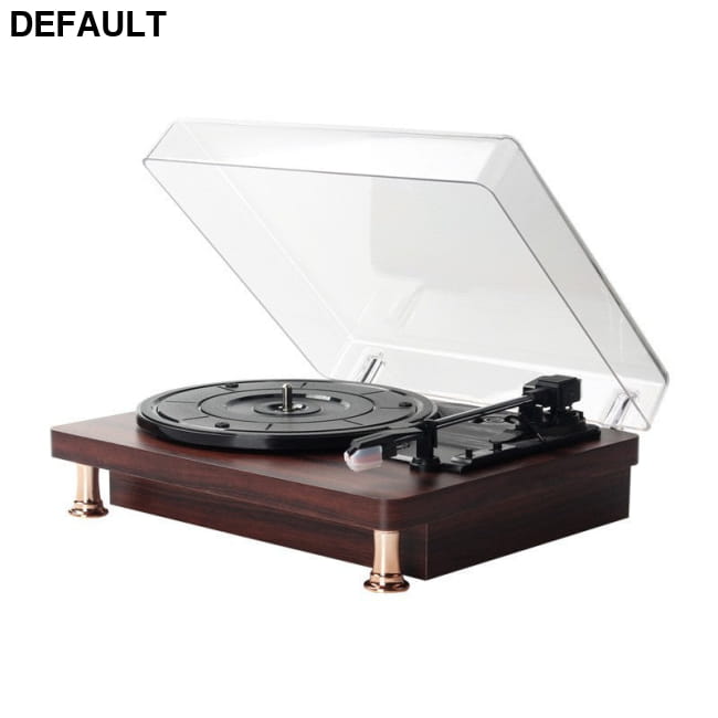 Vinyl Record Player Retro Mahogany Texture Phonograph Home Theater Systems Electronics