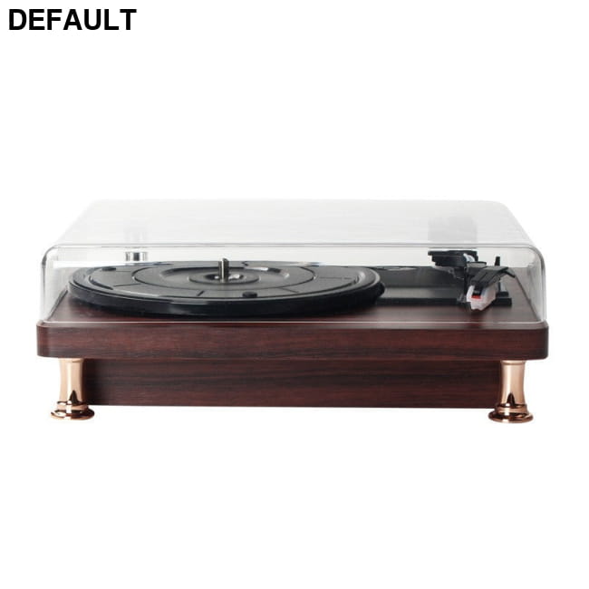Vinyl Record Player Retro Mahogany Texture Phonograph Home Theater Systems Electronics