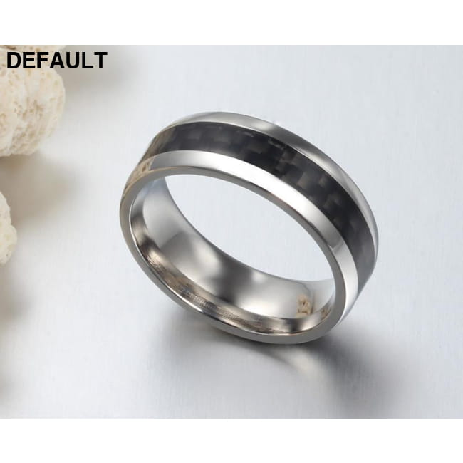 Vnox men ring carbon fiber jewelry Rings