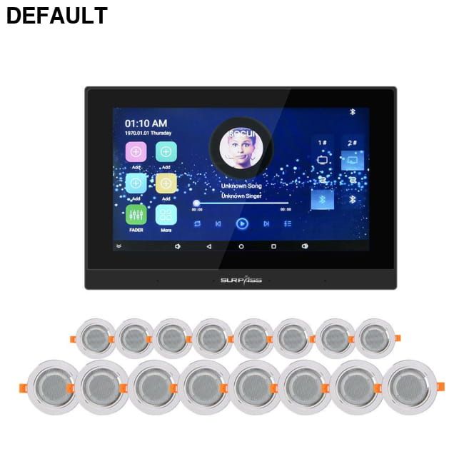WiFi Audio Wall Amplifier 7 Inch Smart Home Stereo Sound Black Receiver Amplifiers