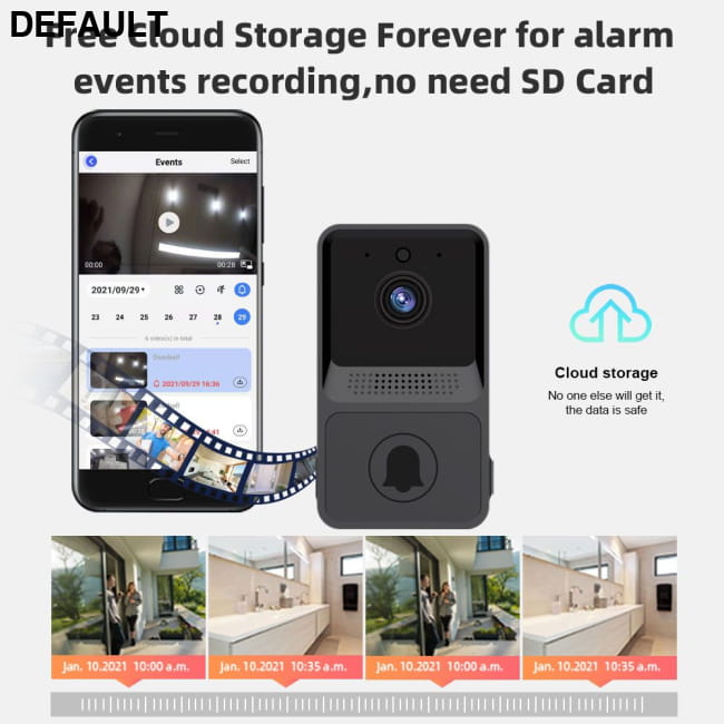 WiFi Video Doorbell Camera Digital Ring Connect Wireless Security Intercom Outdoor Eye Peephole Smart Home Voice Phone