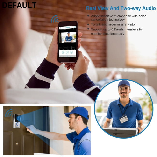 WiFi Video Doorbell Wireless Door Bell 720P HD White Home Security Best Selling Products