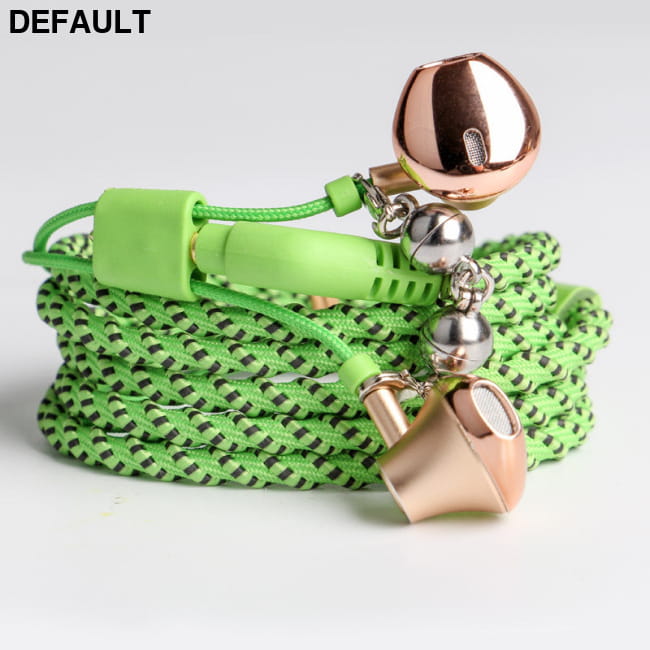 Wired Earphones Bracelet Type Hand Strap 2th Earbuds In-Ear Headphones