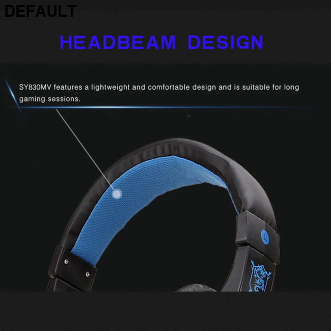Wired Gaming Headphones With LED Light Noise-cancelling Blue Headsets