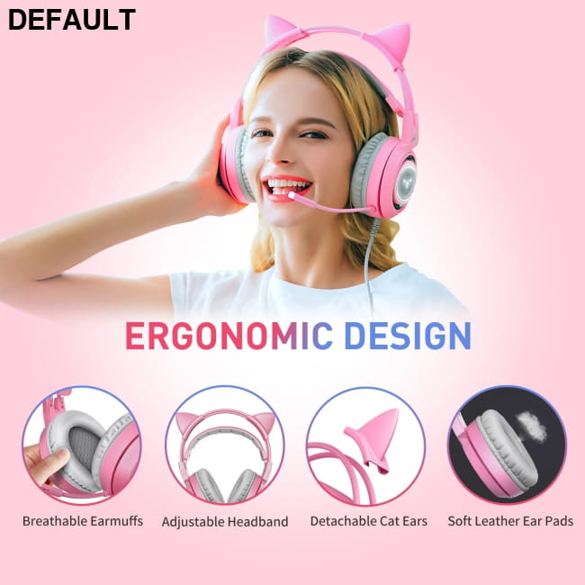 Wired Headphones Gaming Headset 3.5mm Stereo Surround Sound Headsets
