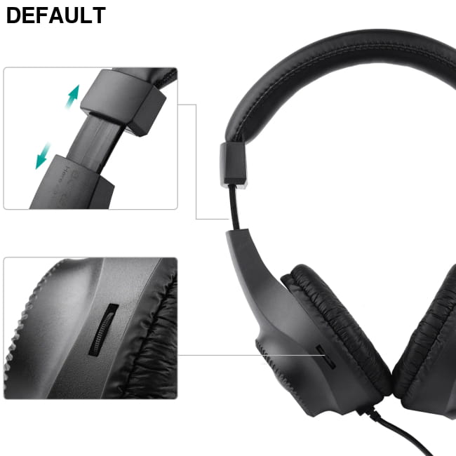 Wired Stereo Monitor Headphones Over-ear Headset with 50mm black Best Selling Products