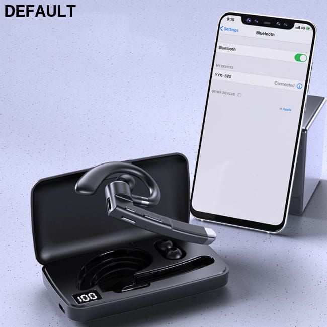 Wireless Bluetooth Headset Single Ear Business Hanging YYk520 Second Generation / Headphone + charging slot Mini