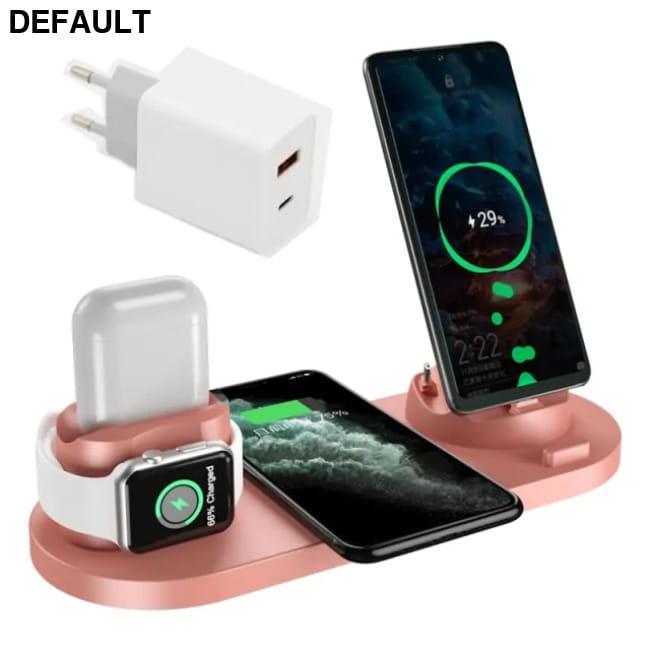 Wireless Charger 6 in 1 10w Qi Fast Stand Car Accessories Electronics