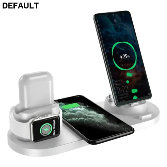 Wireless Charger 6 in 1 10w Qi Fast Stand White / 10 Watts Car Accessories Electronics