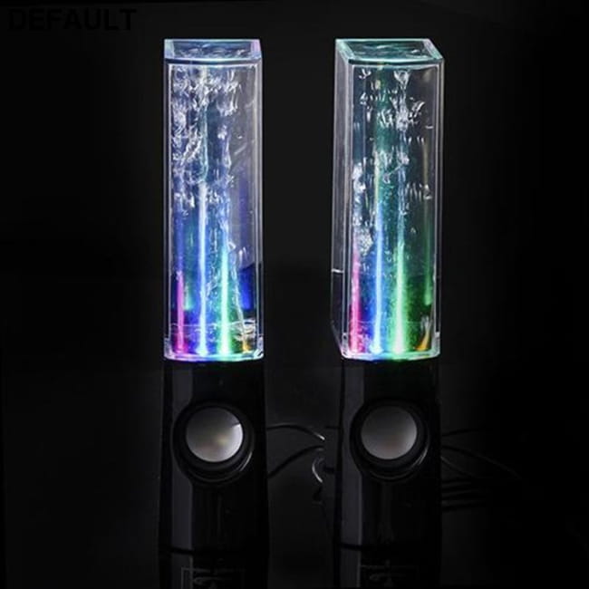 Wireless Dancing Water Speaker LED Light Fountain Black Mini Bluetooth Speakers Electronics