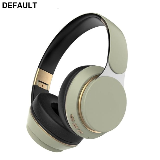 Wireless Headphones Bluetooth Headset Light Green Glossy Over-Ear