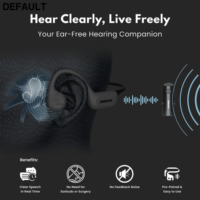 Wireless Hearing Enhancement With Bone Conduction Headset Headphones