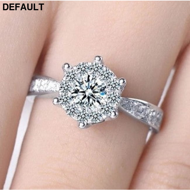 Wish fashion engagement ring exquisite eight heart Wedding Rings Sterling Silver