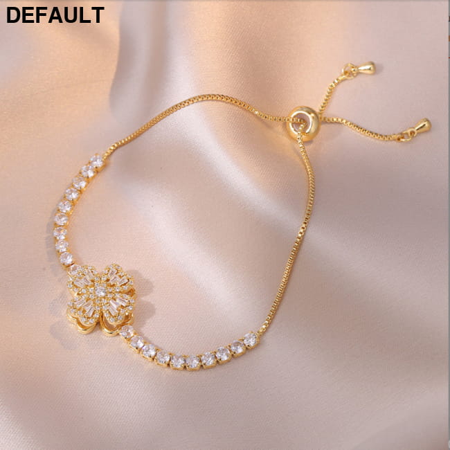 Women Bracelets Sterling Infinity Heart White Gold Plated Golden Best Selling Products