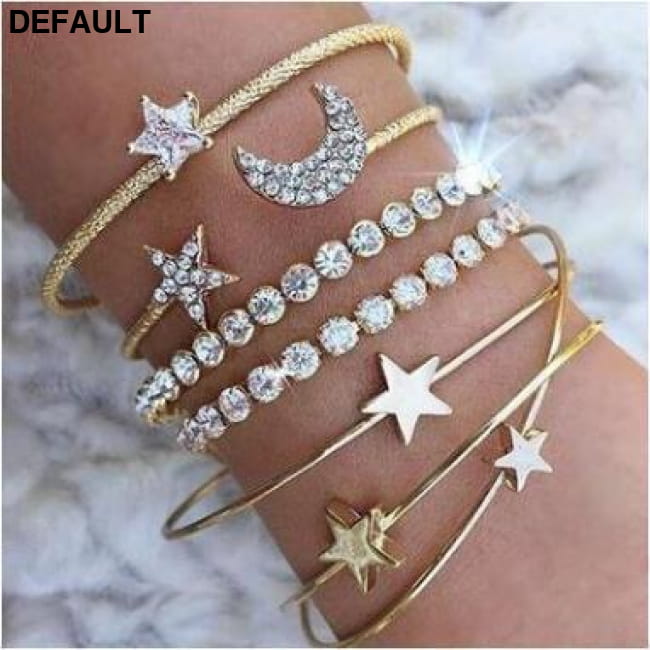 Women Moon Stars Cuff Bracelets Bangles Simple Gifts Best Selling Products