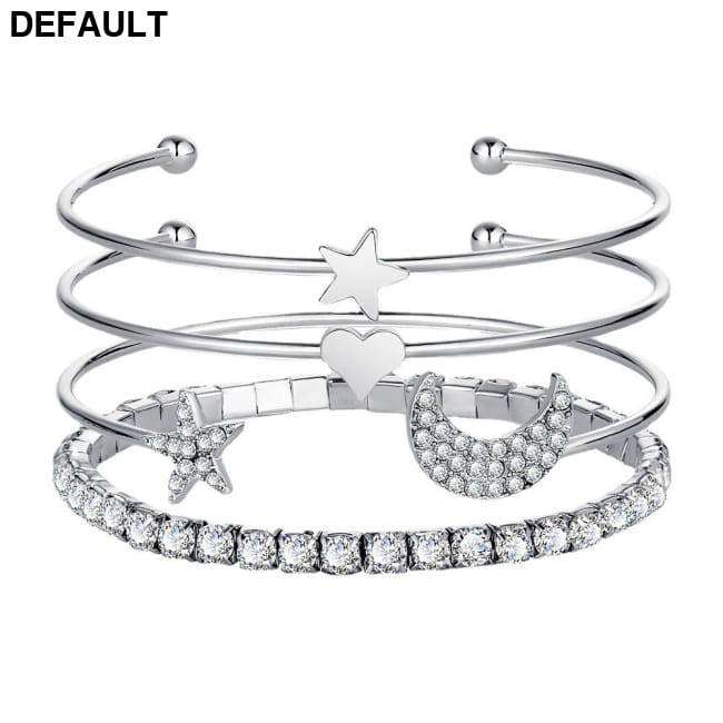 Women Moon Stars Cuff Bracelets Bangles Simple Gifts Best Selling Products