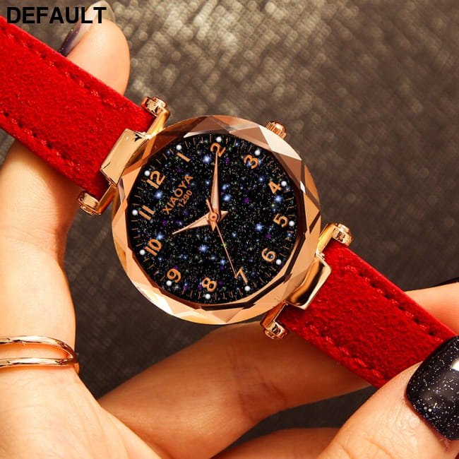Women Watches Best Sell Star Sky Dial Clock Luxury Rose Selling Products