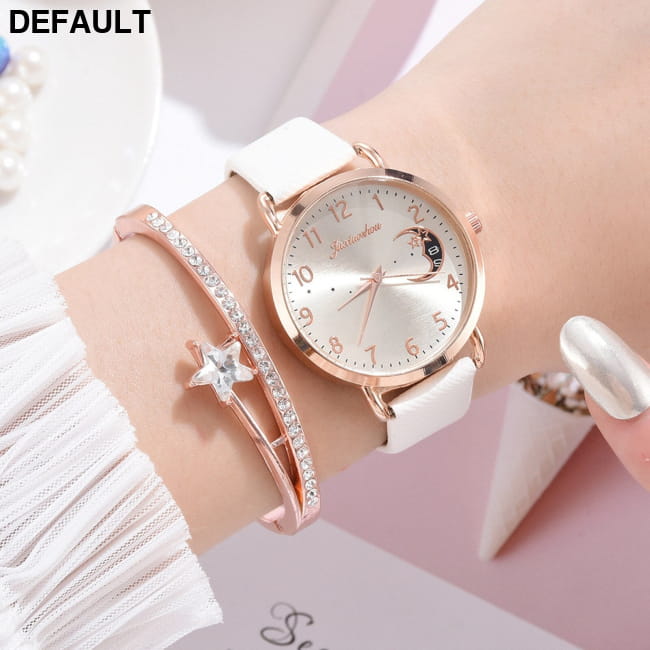 Women Watches Luxury Leather Band Watch Dress Clock Lady White / Bracelet Best Selling Products