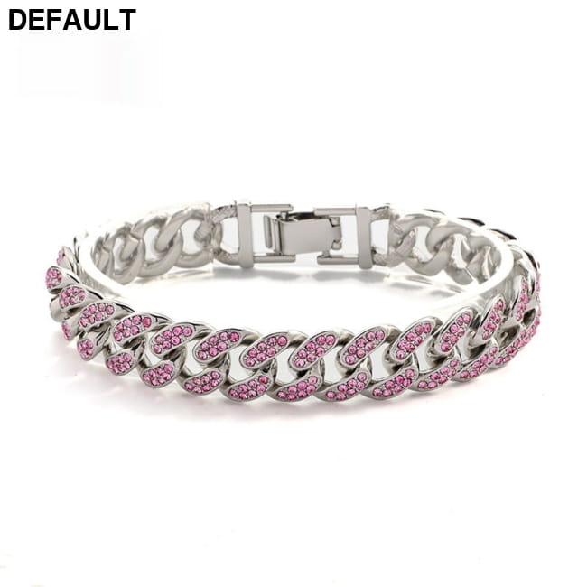 Womens Cubic Zirconia Full Diamond Bracelet Sterling Silver Bracelets