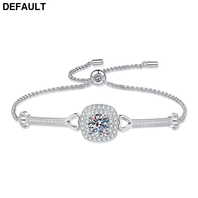 Women’s Square Bag Sterling Silver Bracelet High Carbon Stone / 925 Women bracelets Best Selling Products
