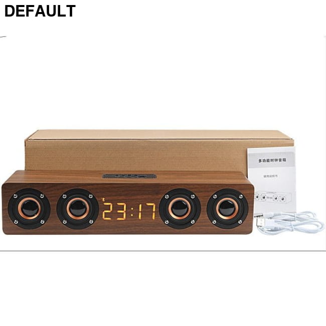 Wooden Soundbar Bluetooth Speaker Music Acoustic System 20W Mini Speakers