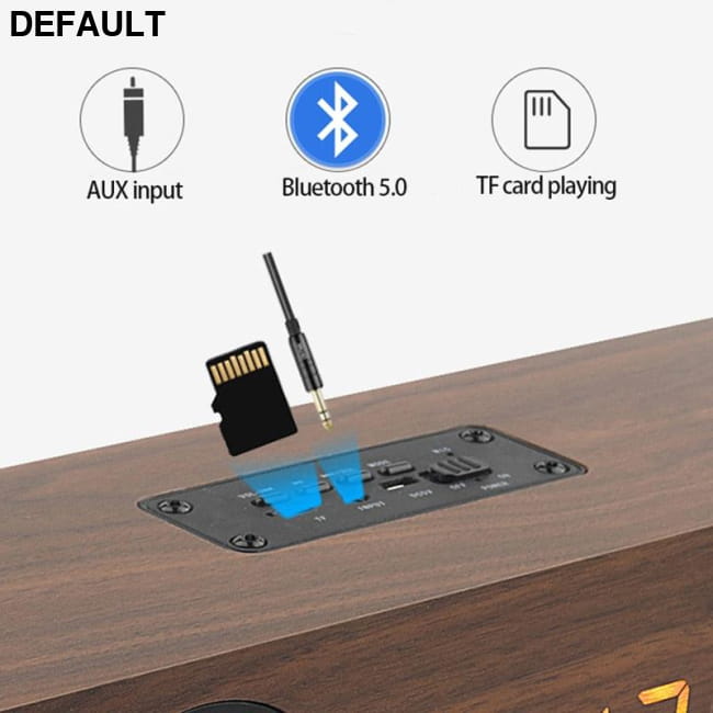 Wooden Soundbar Bluetooth Speaker Music Acoustic System 20W Mini Speakers