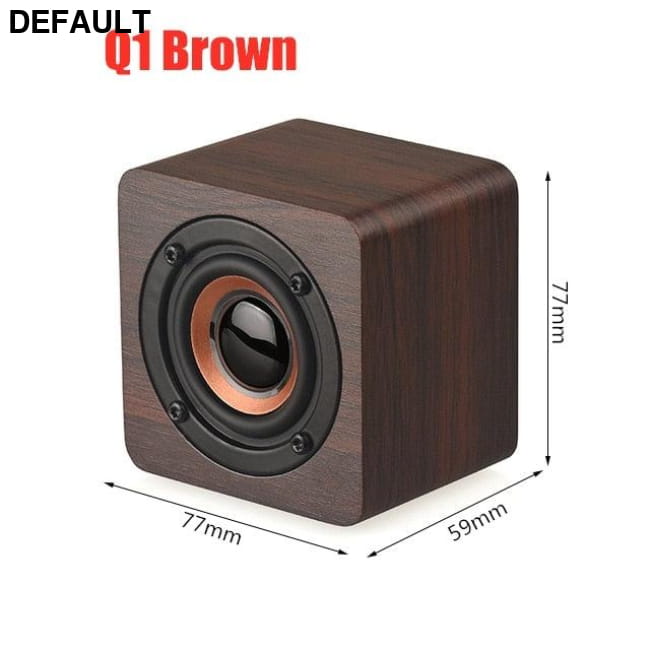 Wooden Soundbar Bluetooth Speaker Music Acoustic System 20W Q1 Brown Mini Speakers