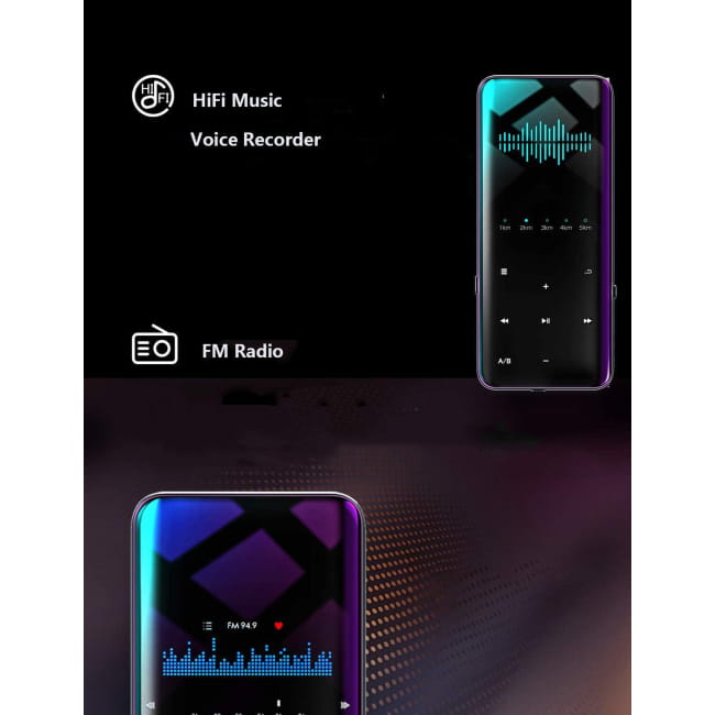 X8 MP4 player with Touch Key Fm Radio Video Play E-book MP3/MP4/MP5 Players Electronics