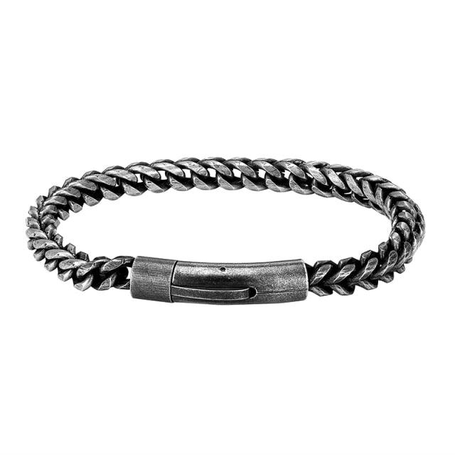 Rock And Roll 12MM Cycling Bike Chain Bracelet for Men Handles