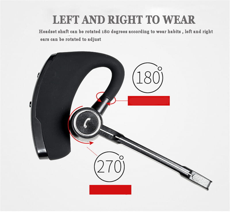 V8s V9 Ear-Mounted Business Headset Voice-Activated Voice Report Wireless Specializing In Unilateral Sports