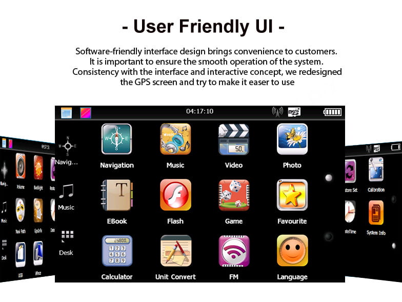 Portable 7inch Car GPS Navigator for Universal Use in Cars