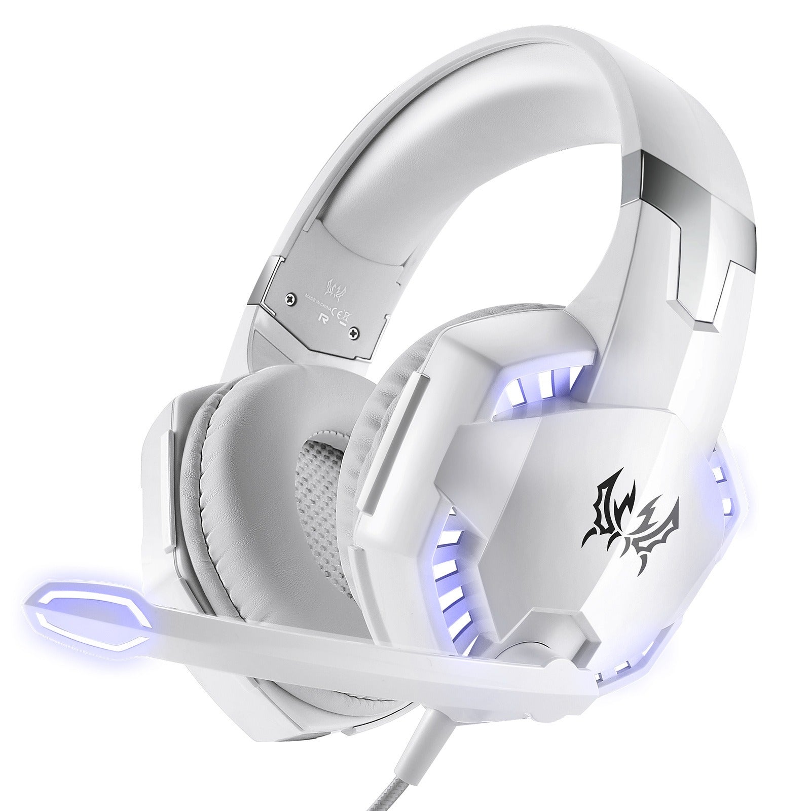 G2000 Head Mounted Wired Gaming Earphones Computer Esports White (dual plug version) Headphones Best Selling Products