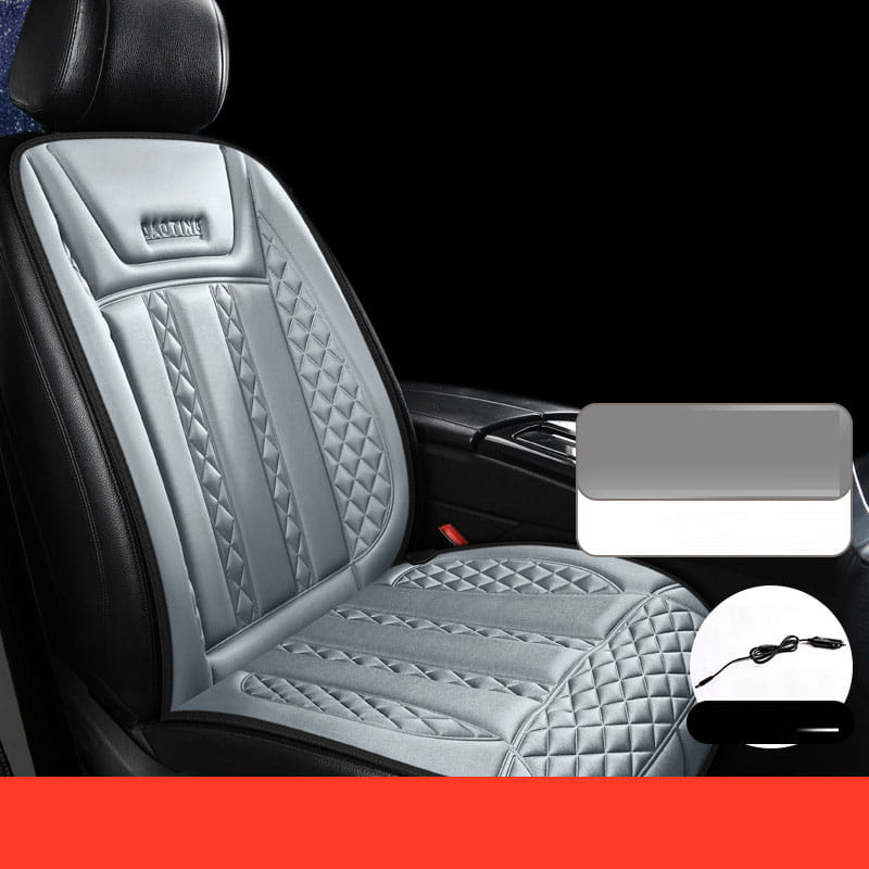 Car heated seat cushion winter single car electric heating modified plush 12V24V warm