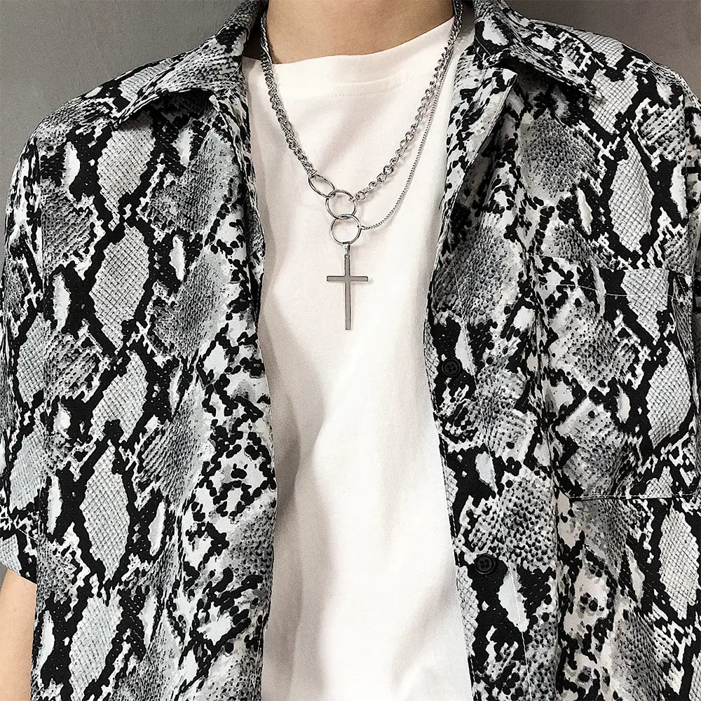 European and American multi-layer ring cross