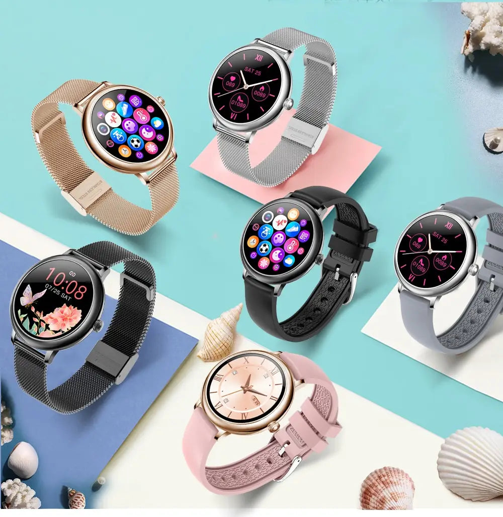 2020 SANLEPUS Stylish Women’s Smart Watch Luxury Waterproof Wristwatch Stainless Steel Casual Girls Smartwatch