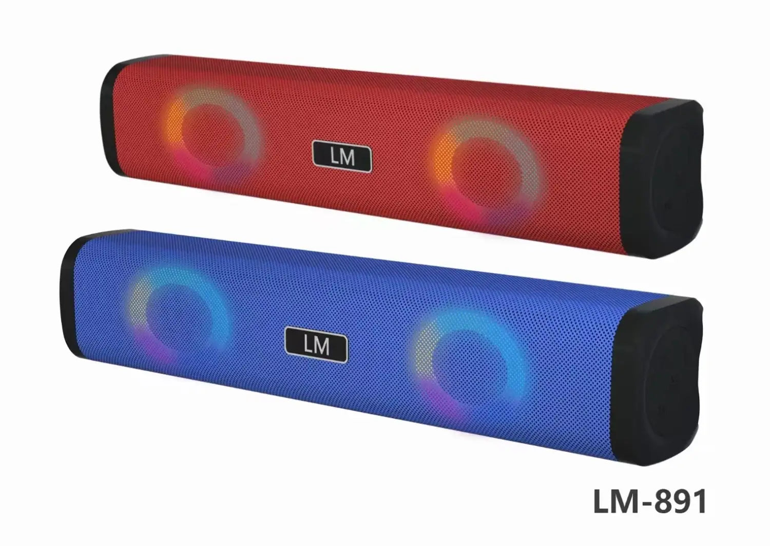 Wireless Bluetooth Private Speaker Long Sound Heater USB Card TWS Couplet Color Light