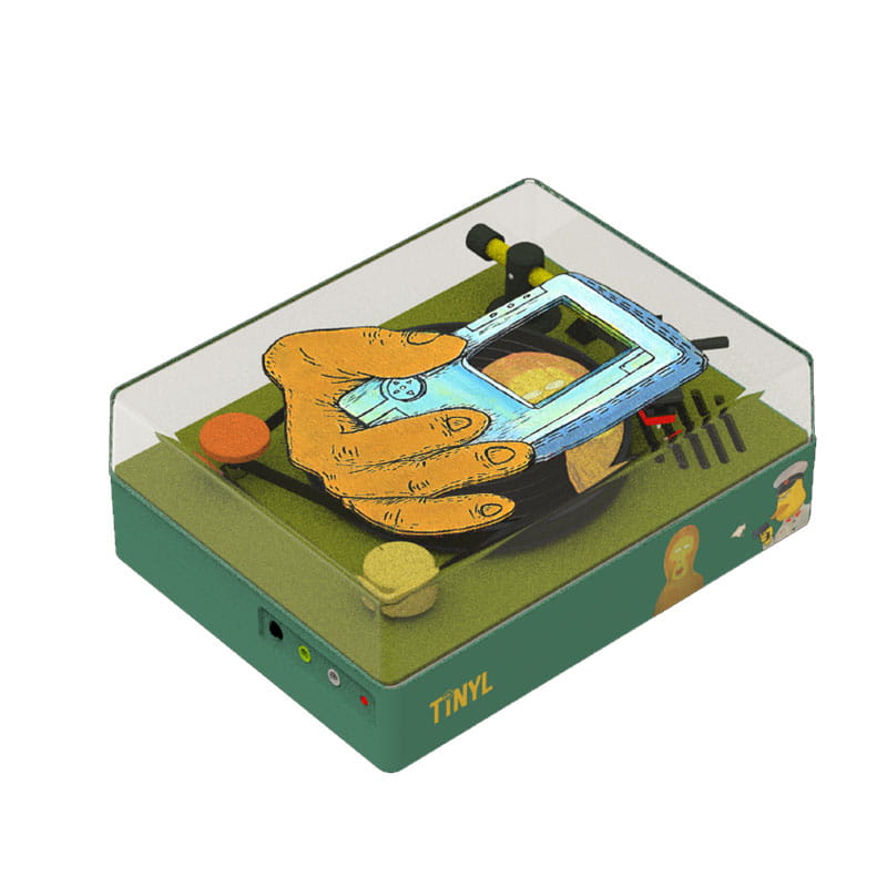 Mini Vinyl Record Retro Player