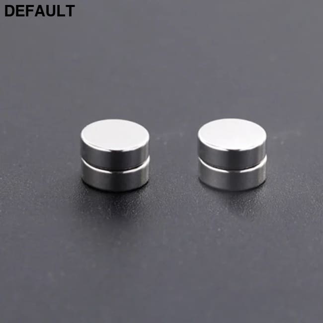 1/3Pairs 6MM Crystal Magnetic No-Pierce Stainless Steel Stud Earrings for Men Punk Zircon Magnet Non Piercing Jewelry
