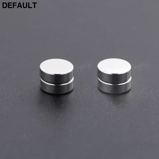 1/3Pairs 6MM Crystal Magnetic No-Pierce Stainless Steel Stud Earrings for Men Punk Zircon Magnet Non Piercing Jewelry