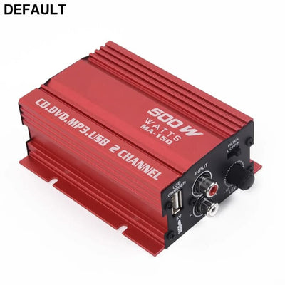 1 Set Car 12V 500W 2 Channels Mini Hi-Fi Stereo Audio Amp Subwoofer Automotive Accessories Amplifiers Power