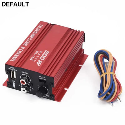 1 Set Car 12V 500W 2 Channels Mini Hi-Fi Stereo Audio Amp Subwoofer Automotive Accessories Amplifiers Power